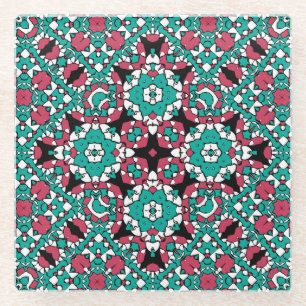 Posavasos De Vidrio Ornamento oriental