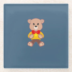 Posavasos De Vidrio Oso de peluche 