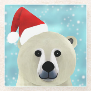 Posavasos De Vidrio Oso polar