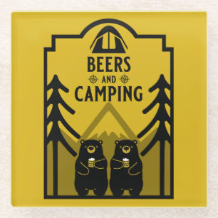 Posavasos De Vidrio Osos Y Cerveza Canadá