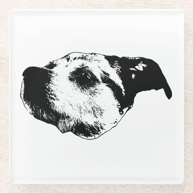 Posavasos De Vidrio Otoño Afterglow Sip — Terrier (Anverso)