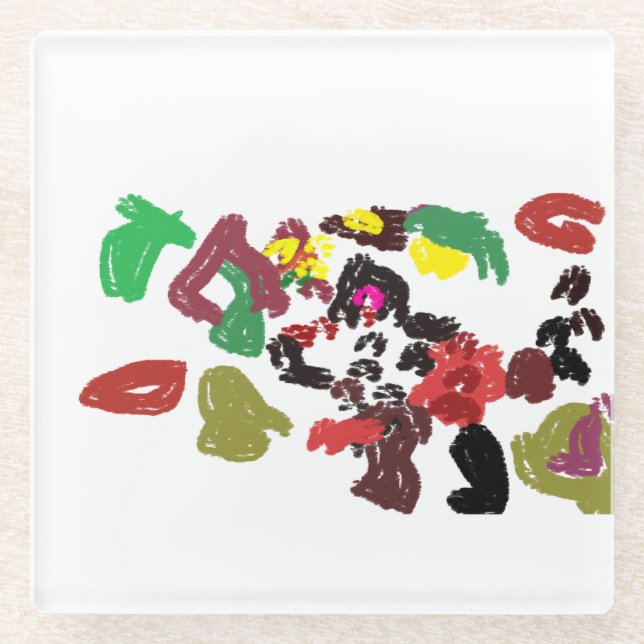 Posavasos De Vidrio Otoño bonito de Fox (Anverso)