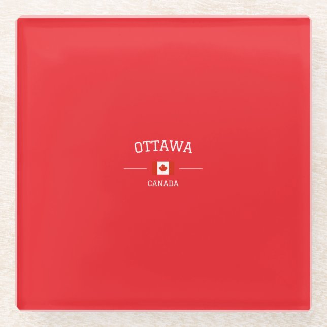 Posavasos De Vidrio Ottawa (Anverso)