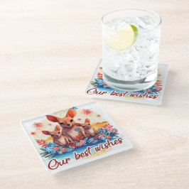 Posavasos De Vidrio Our best wishes