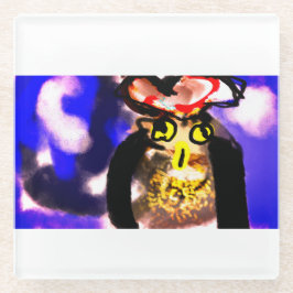 Posavasos De Vidrio Owl king