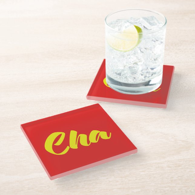 Posavasos De Vidrio Padre vietnamita - Lenguaje Cha ~ Tien Viene (Angular)