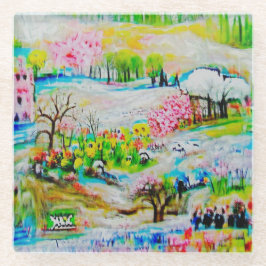 Posavasos De Vidrio Paisaje acuático 2