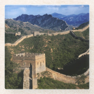 Posavasos De Vidrio Paisaje de la Gran Muralla, Jinshanling, China