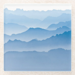 Posavasos De Vidrio Paisaje el Suiza de la montaña