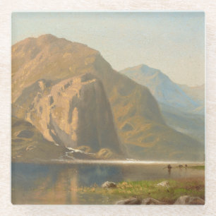 Posavasos De Vidrio Paisaje majestuoso yosemite de Albert Bierstadt