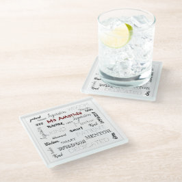 Posavasos De Vidrio Palabras inspiradoras: Apreciación de los docentes