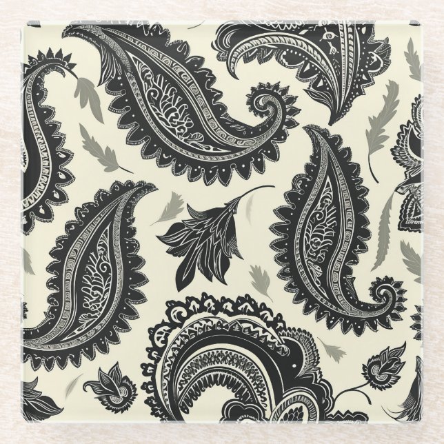 Posavasos De Vidrio Palacios de Paisley (Anverso)