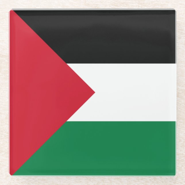 Posavasos De Vidrio Palestina (Anverso)