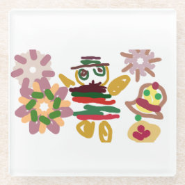 Posavasos De Vidrio Pan de jengibre de baile loco
