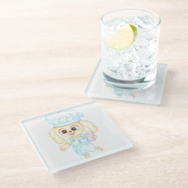 Posavasos De Vidrio Panadero Pequeño Lindo