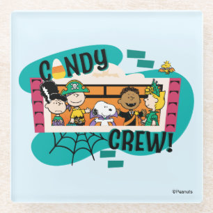 Posavasos De Vidrio Pandilla de Cacahuetes Crew de Dulces Halloween