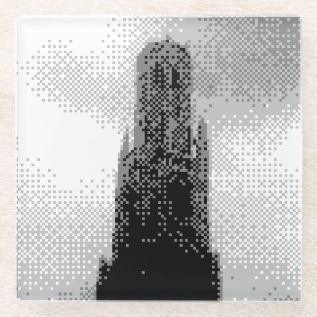 Posavasos De Vidrio panza de bruja (Anverso)