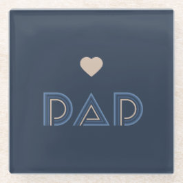 Posavasos De Vidrio Papá, pilar de honor