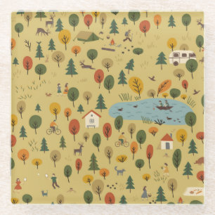 Posavasos De Vidrio Papel de fondo de escritorio Vintage para animales