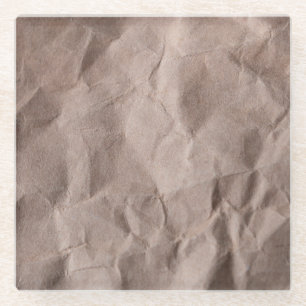 Posavasos De Vidrio Papel rudimentario: textura vintage