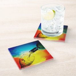 Posavasos De Vidrio Para vino