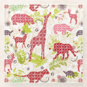 Posavasos De Vidrio Paraíso de la selva