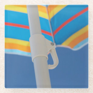 Posavasos De Vidrio Parasol de playa rayado