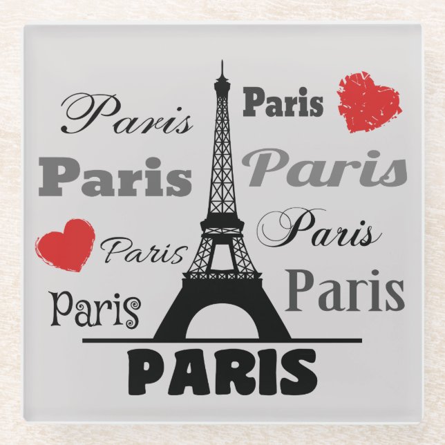 Posavasos De Vidrio París (Anverso)