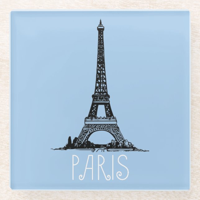 Posavasos De Vidrio París (Anverso)