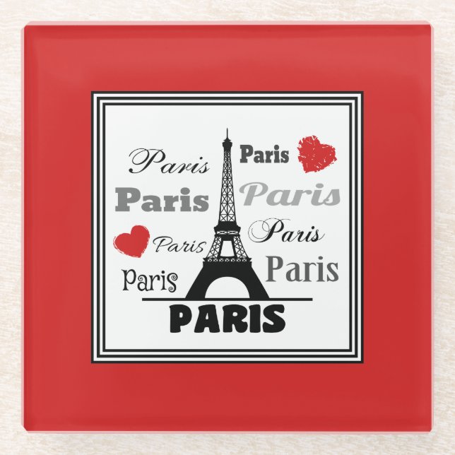 Posavasos De Vidrio París (Anverso)