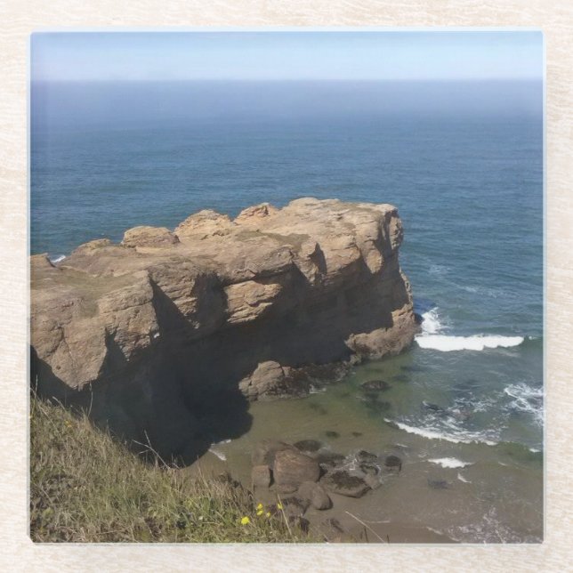 Posavasos De Vidrio Parque Estatal Devil's Punchbowl (Anverso)