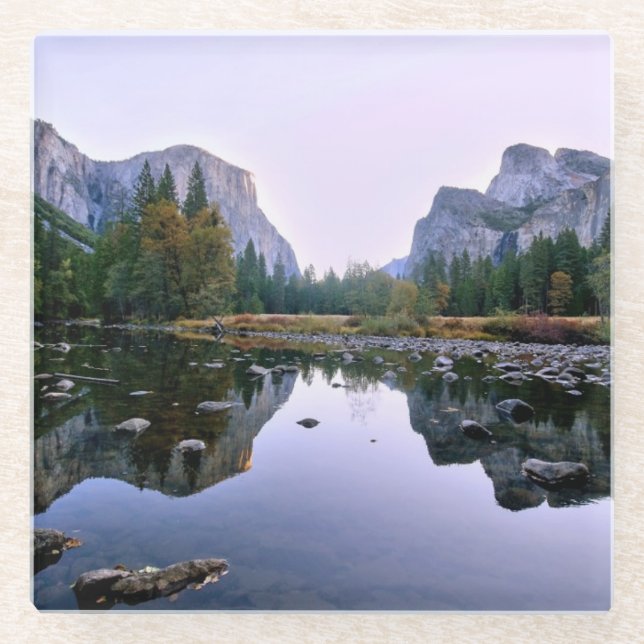 Posavasos De Vidrio Parque nacional de Yosemite (Anverso)
