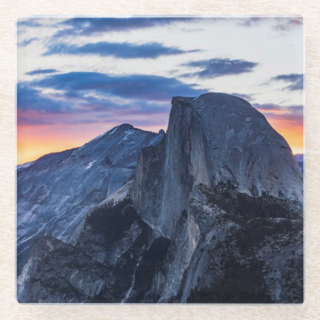 Posavasos De Vidrio Parque nacional de Yosemite (Anverso)