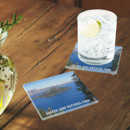 Posavasos De Vidrio Parque nacional del Lago Crater Escenario