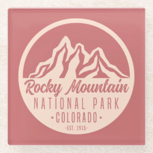 Posavasos De Vidrio Parque nacional Rocky Mountain Colorado