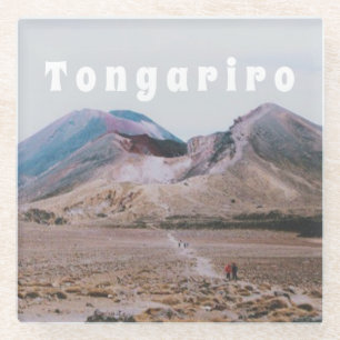 Posavasos De Vidrio Parque Nacional Tongariro, Nueva Zelanda Recuerdo