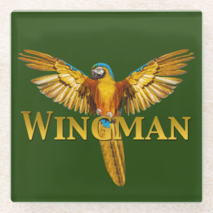 Posavasos De Vidrio Parrot Wingman
