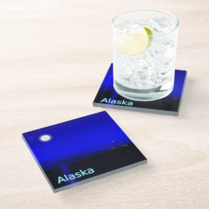 Posavasos De Vidrio Pasaje con luz de la luna