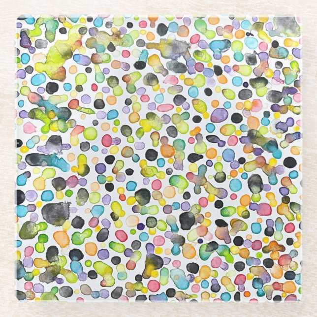 Posavasos De Vidrio Pasamanos de vidrio atómico (Anverso)