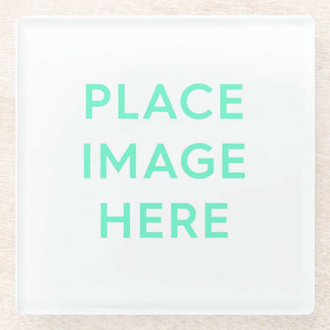 Posavasos De Vidrio Pasamanos de vidrio cuadrado (Anverso)