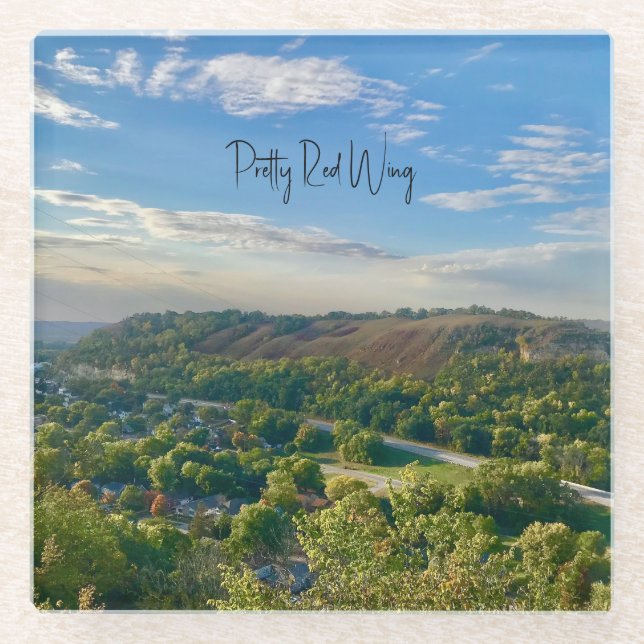 Posavasos De Vidrio Pasamanos de vidrio de ala roja bonito (Anverso)