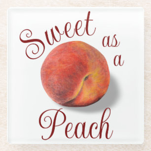 Posavasos De Vidrio Pasamanos De Vidrio De Peach