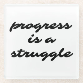 Posavasos De Vidrio Pasamanos de vidrio de progreso