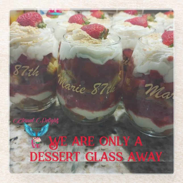 Posavasos De Vidrio Pascua "A Un Vaso" (Anverso)