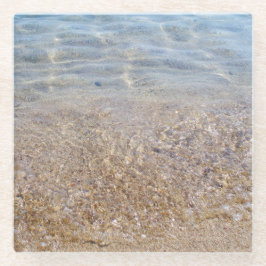 Posavasos De Vidrio Pascua de arena y playa