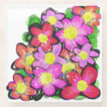 Pascua de flores rosadas pintadas