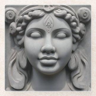 Posavasos De Vidrio Pascua de la diosa del vidrio