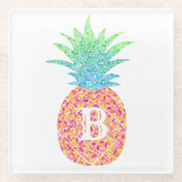 Posavasos De Vidrio Pascua de piña