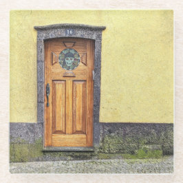 Posavasos De Vidrio Pascua de saludo de puerta pirata