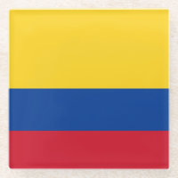 Pascua de vidrio con bandera de Colombia